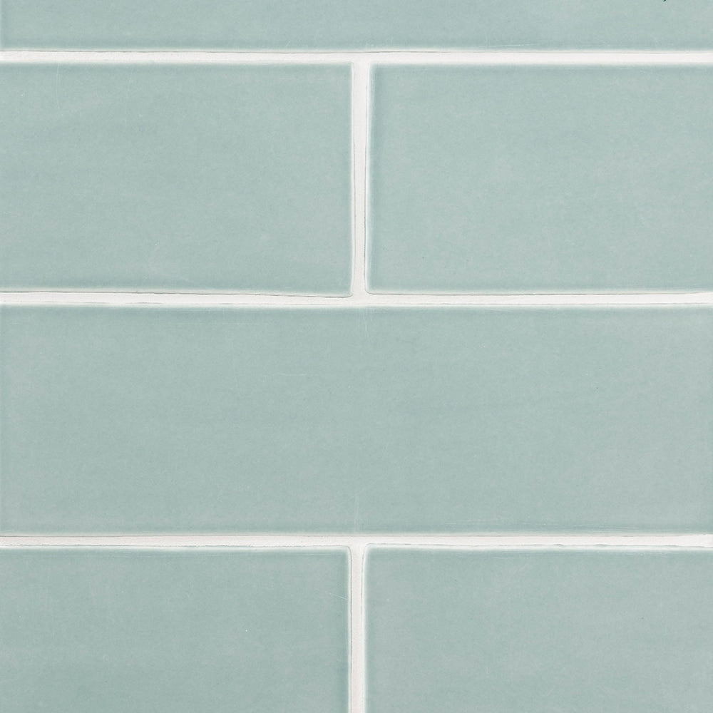 Sage Glossy Subway Ceramic Tile