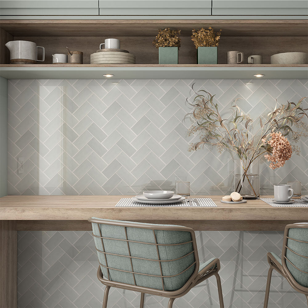 Pebble Glossy Subway Ceramic Tile