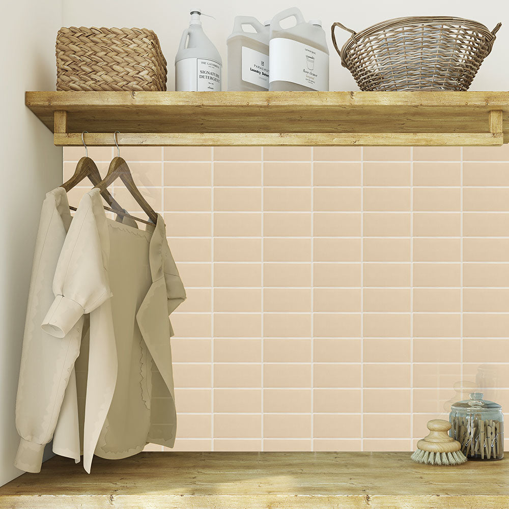 Caramel Glossy Subway Ceramic Tile