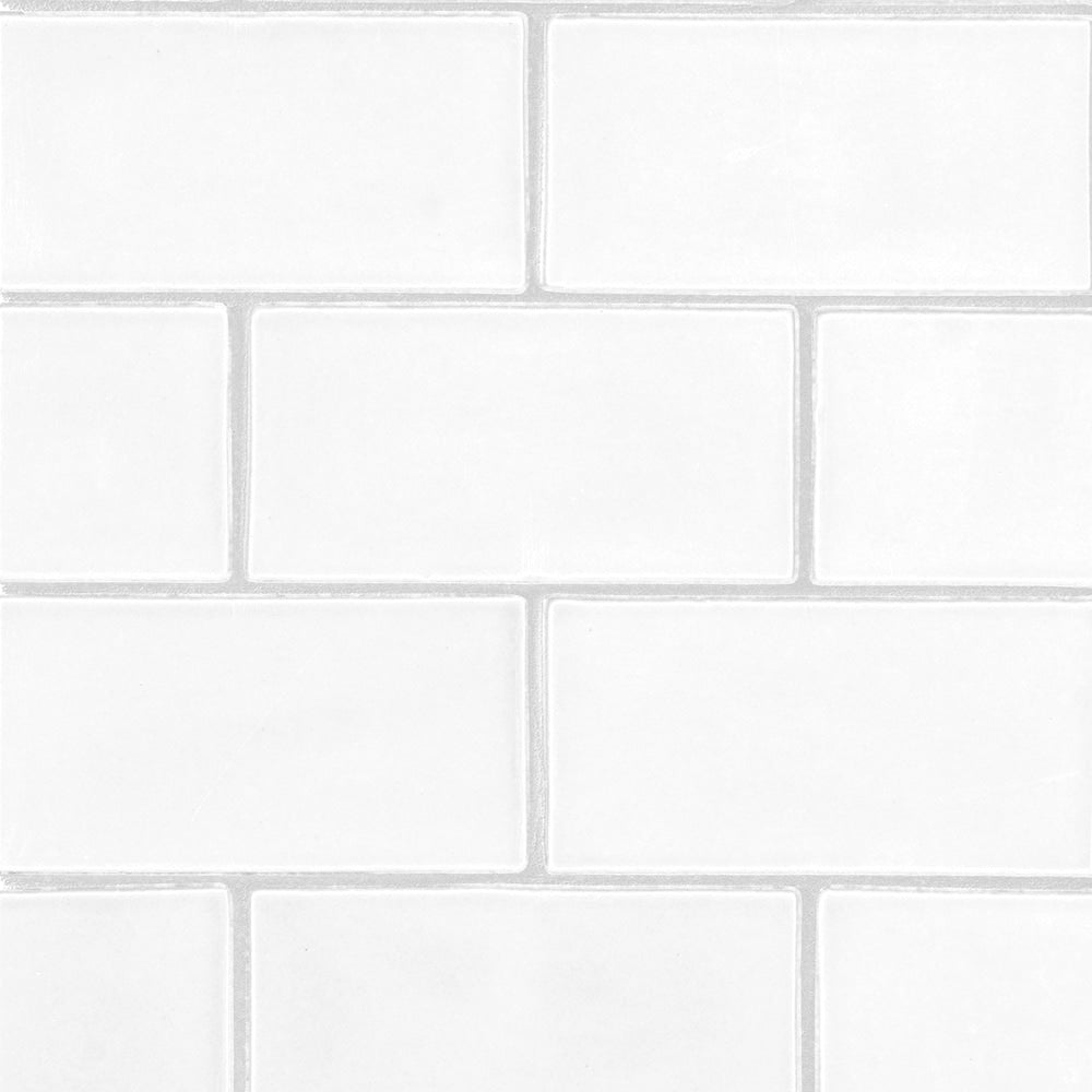Blanco Real Glossy Subway Ceramic Tile