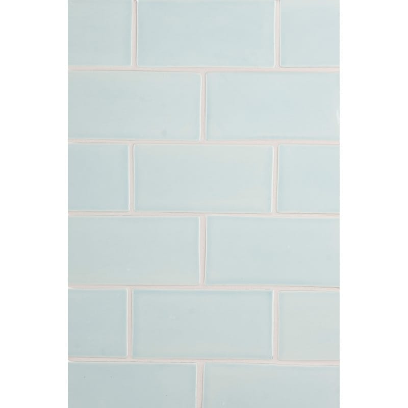 Seafoam Glossy Subway Ceramic Tile