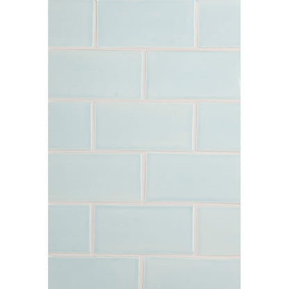 Seafoam Glossy Subway Ceramic Tile