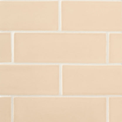 Caramel Glossy Subway Ceramic Tile