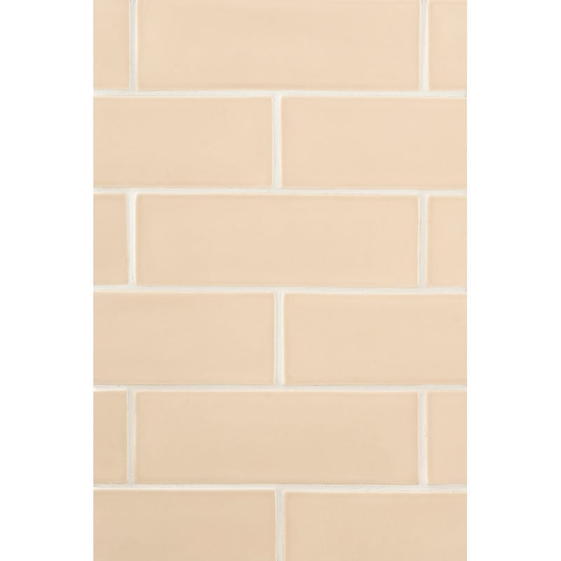 Caramel Glossy Subway Ceramic Tile