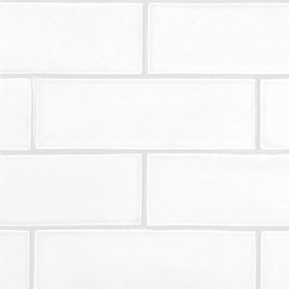 Blanco Real Glossy Subway Ceramic Tile