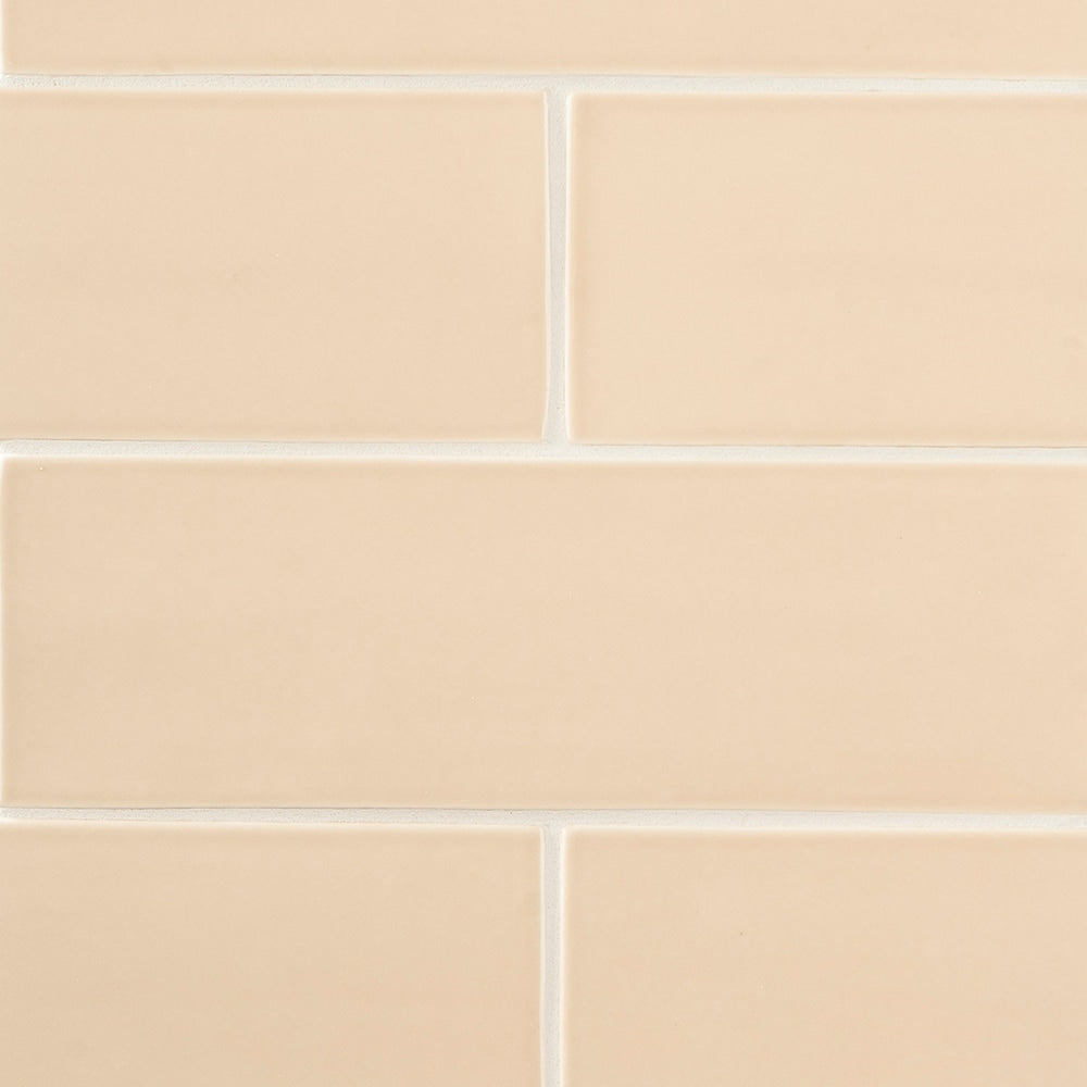 Caramel Glossy Subway Ceramic Tile