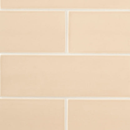 Caramel Glossy Subway Ceramic Tile
