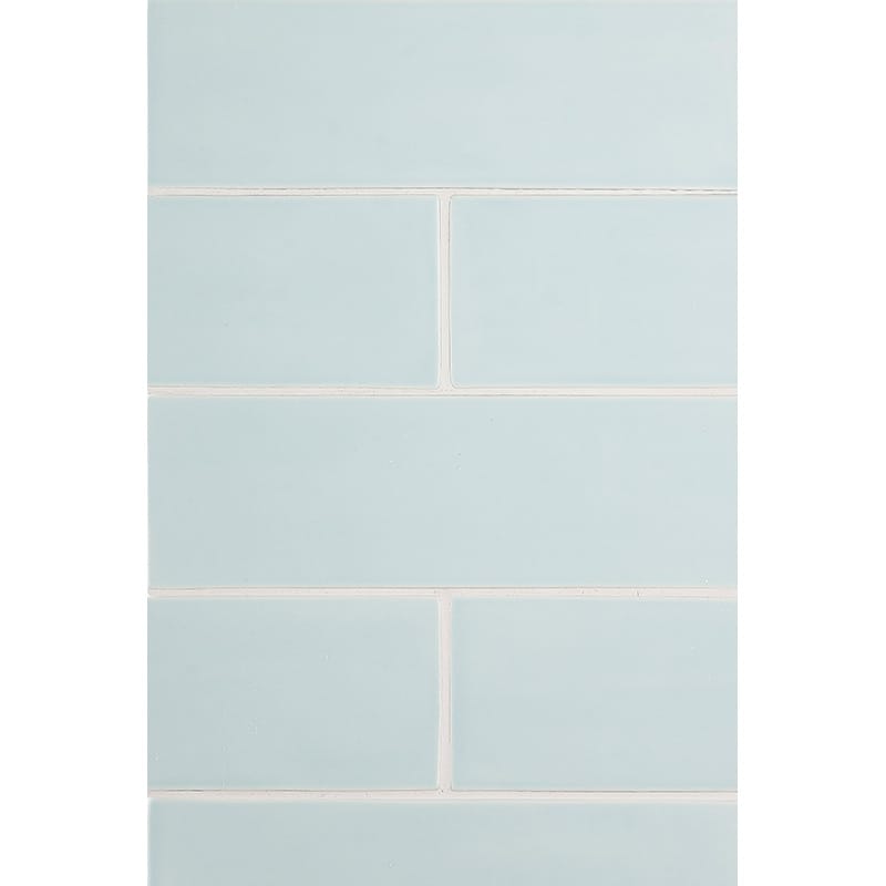 Seafoam Glossy Subway Ceramic Tile