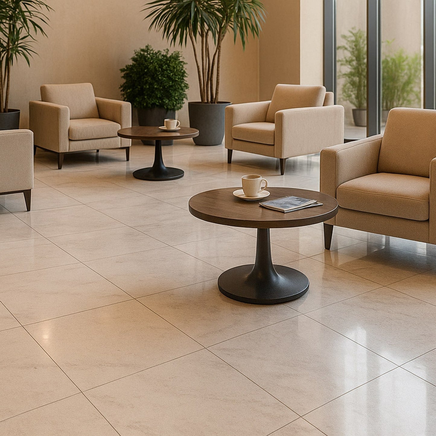 Mink White Polished Marble Tile