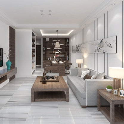 Mink White Polished Marble Tile