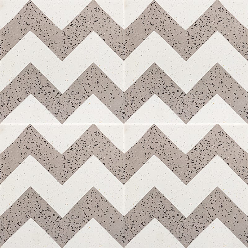Brown, Beige Polished Allegro Cement Tile