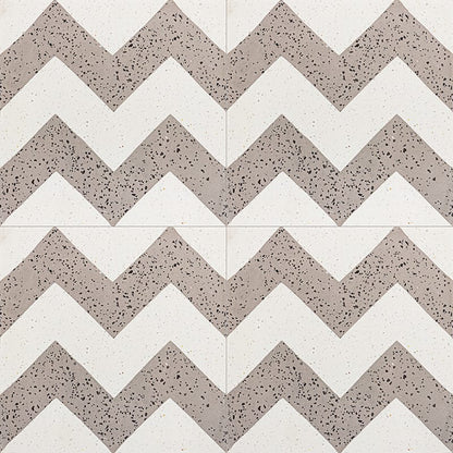 Brown, Beige Polished Allegro Cement Tile