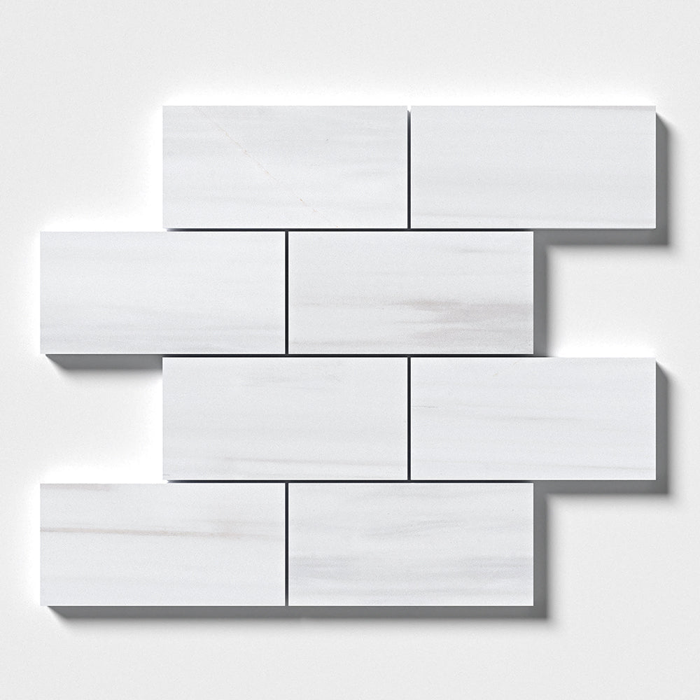 Bianco Dolomiti Polished Subway Marble Tile
