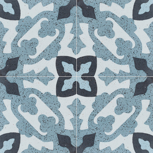 Blue Polished Presto Cement Tile
