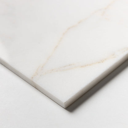 Fusion White Honed Marble Tile