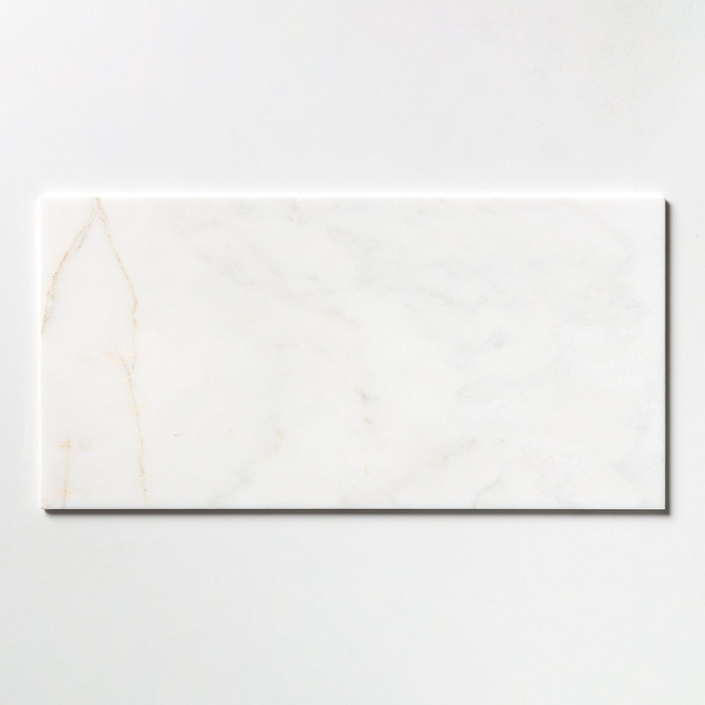 Fusion White Honed Marble Tile