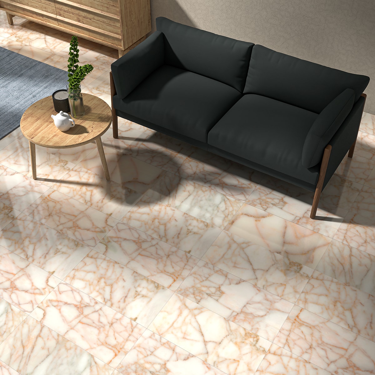 Afyon Gold Polished Marble Tile