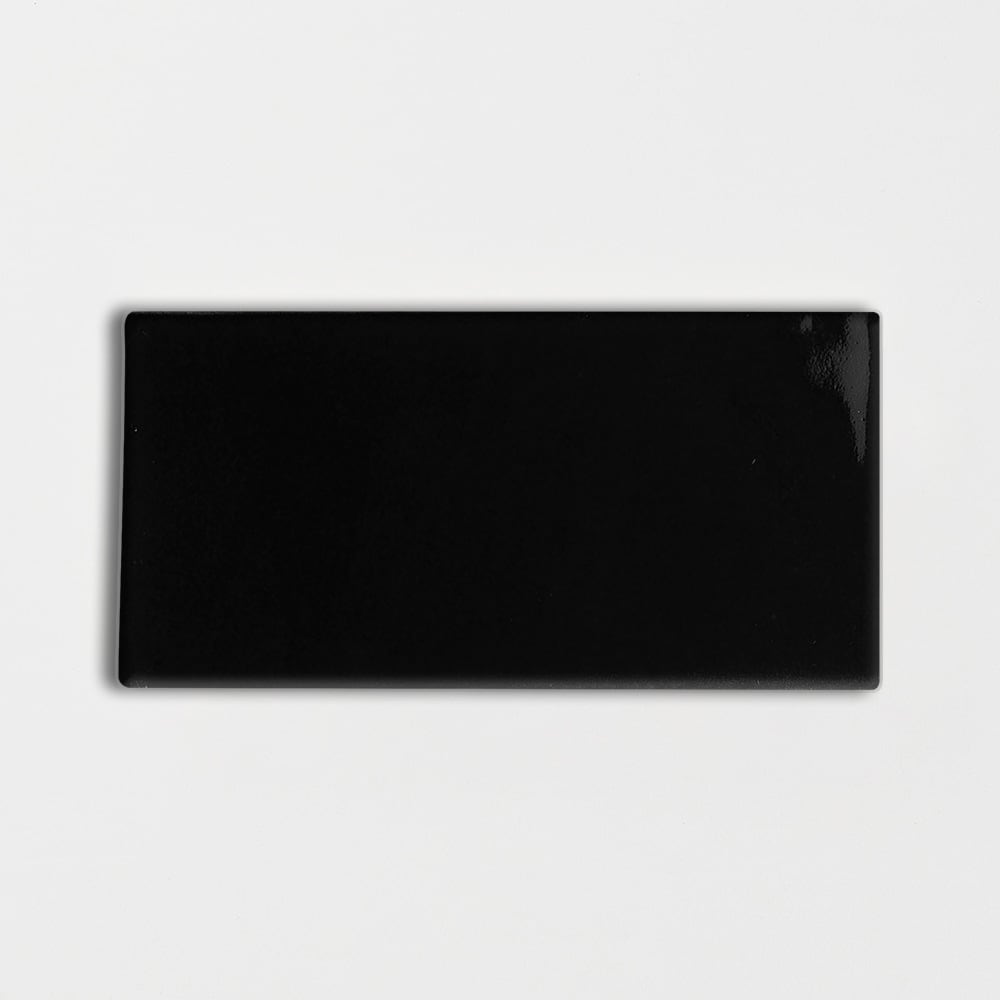 Midnight Glossy Subway Ceramic Tile