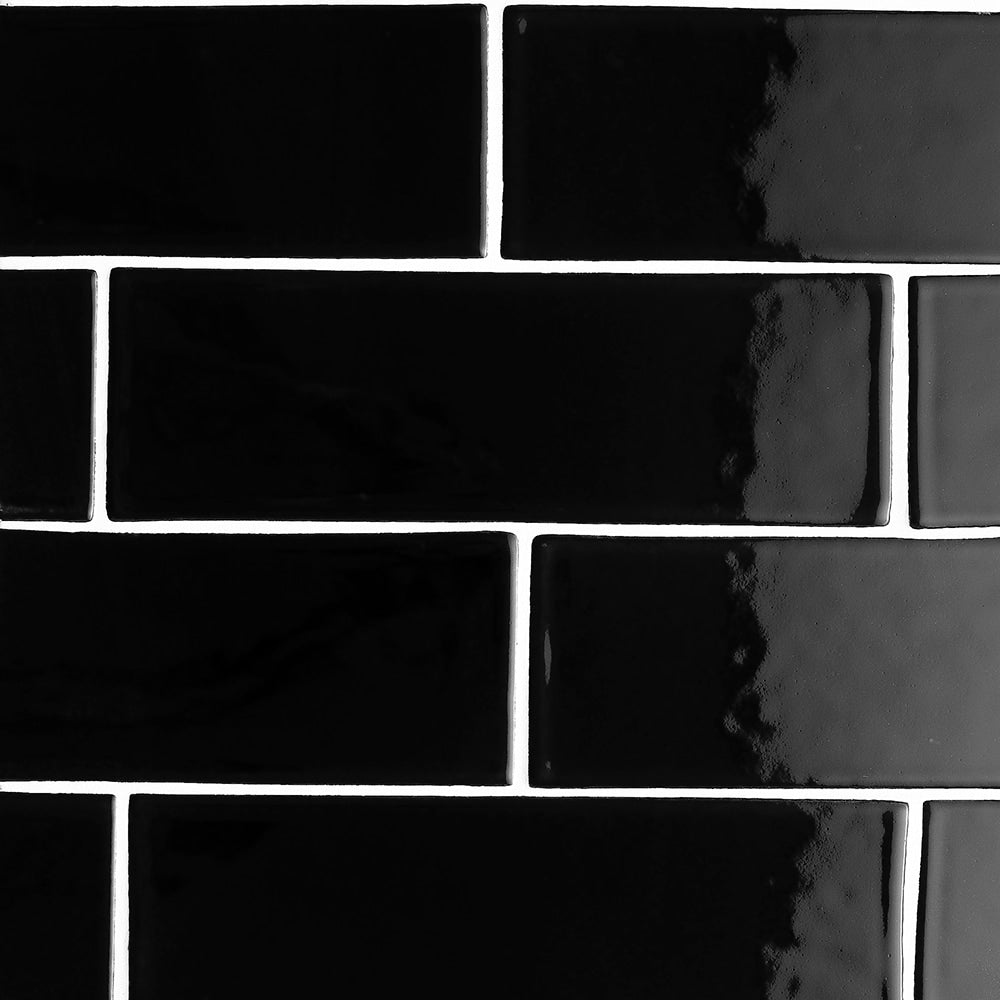 Midnight Glossy Subway Ceramic Tile