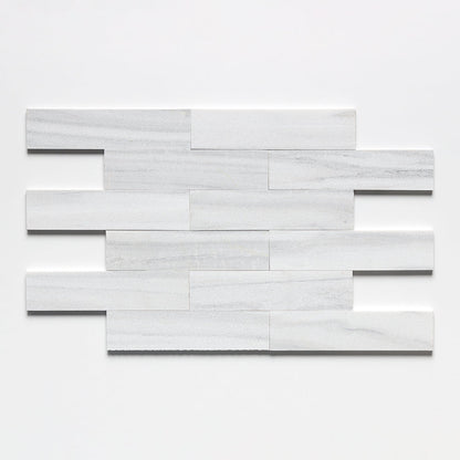 Silver Sky Fine Textured Subway Marble Tile