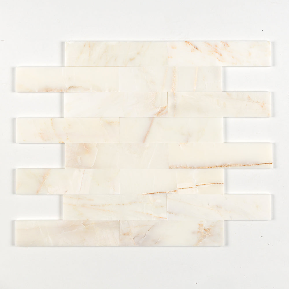 Calacatta Cremo Honed Subway Marble Tile