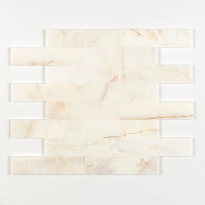 Calacatta Cremo Honed Subway Marble Tile