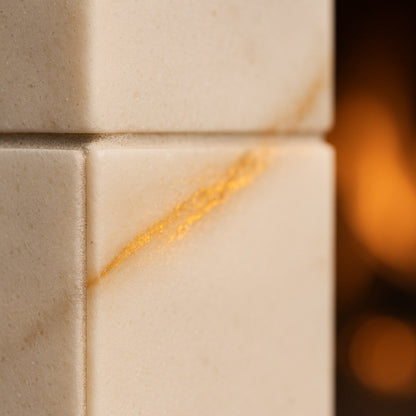 Calacatta Cremo Honed Subway Marble Tile