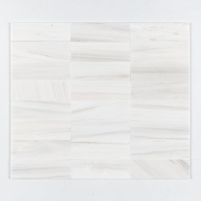Bianco Dolomiti Honed Subway Marble Tile