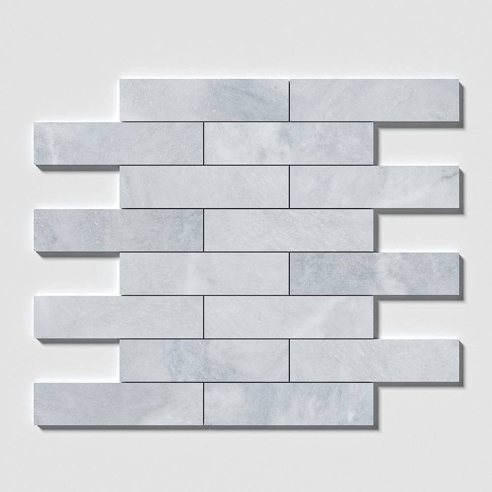 Bardiglio Light Honed Subway Marble Tile