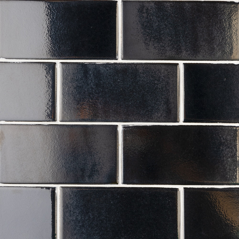 Ebony Multi Finish Subway Ceramic Tile