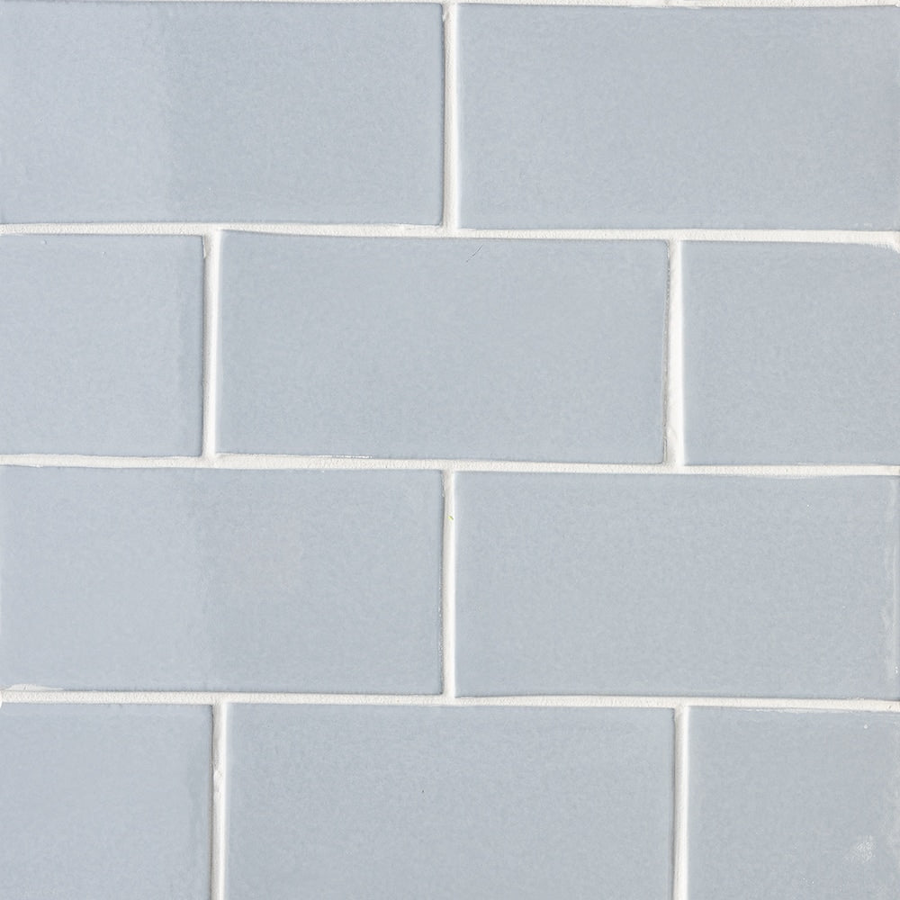 Mist Glossy Subway Ceramic Tile