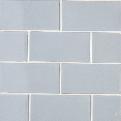 Mist Glossy Subway Ceramic Tile