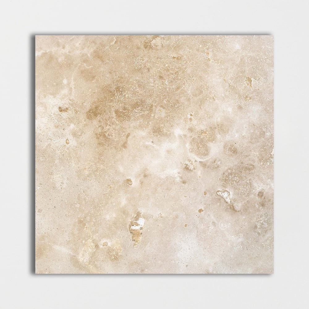 Chiaro Polished Filled Travertine Tile