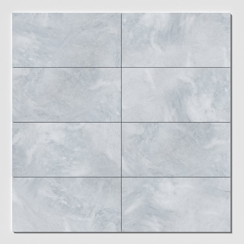 Bardiglio Light Honed Marble Tile