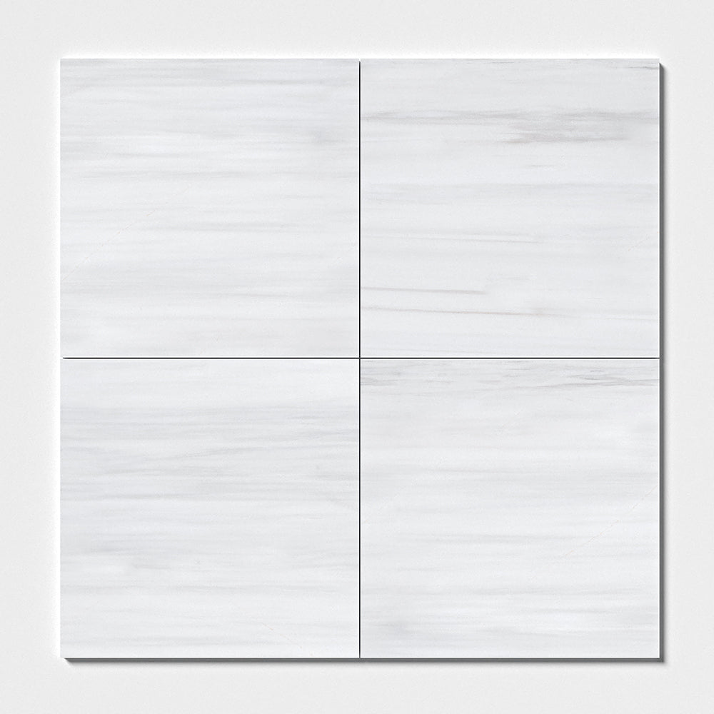 Bianco Dolomiti Honed Marble Tile