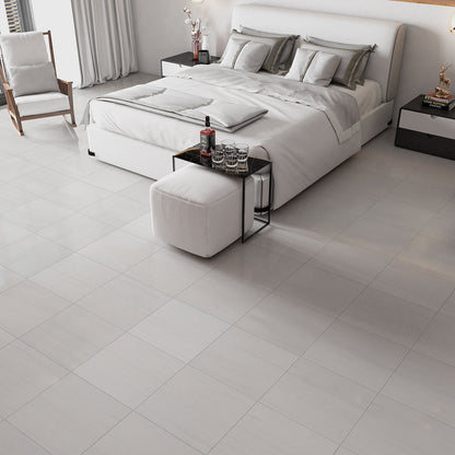 Bianco Dolomiti Honed Marble Tile
