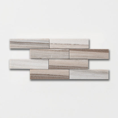 Silver Sky Polished Subway Marble Tile