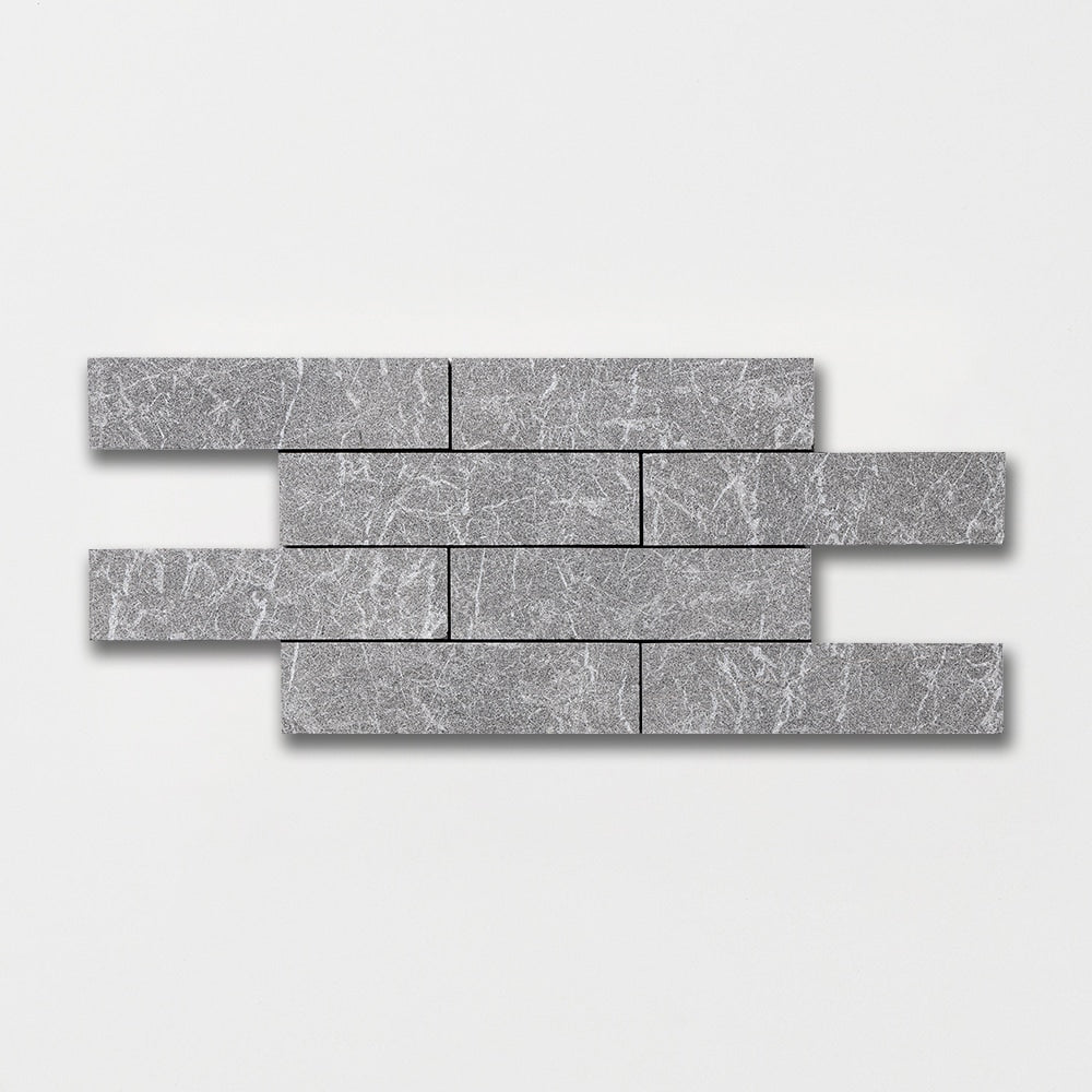 Nero Fine Textured Subway Marble Tile