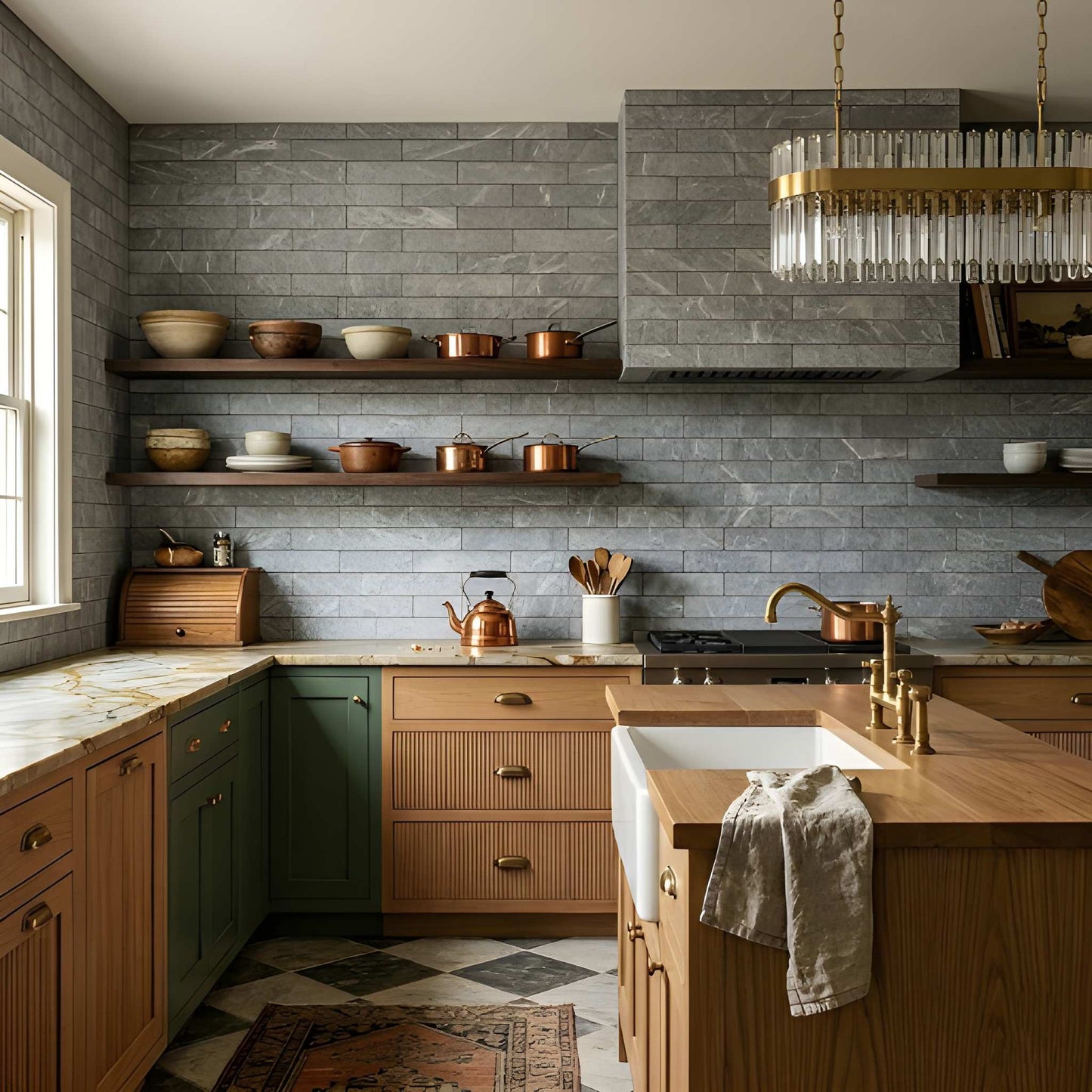 Nero Fine Textured Subway Marble Tile
