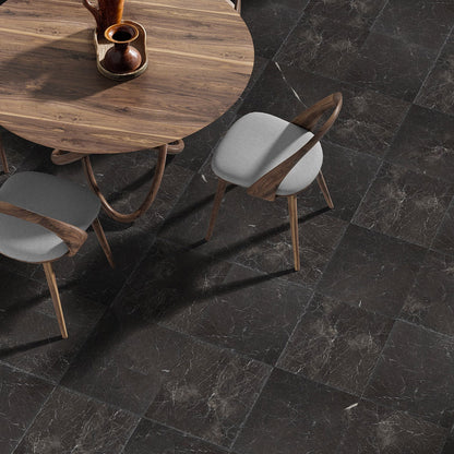 Nero Honed Marble Tile