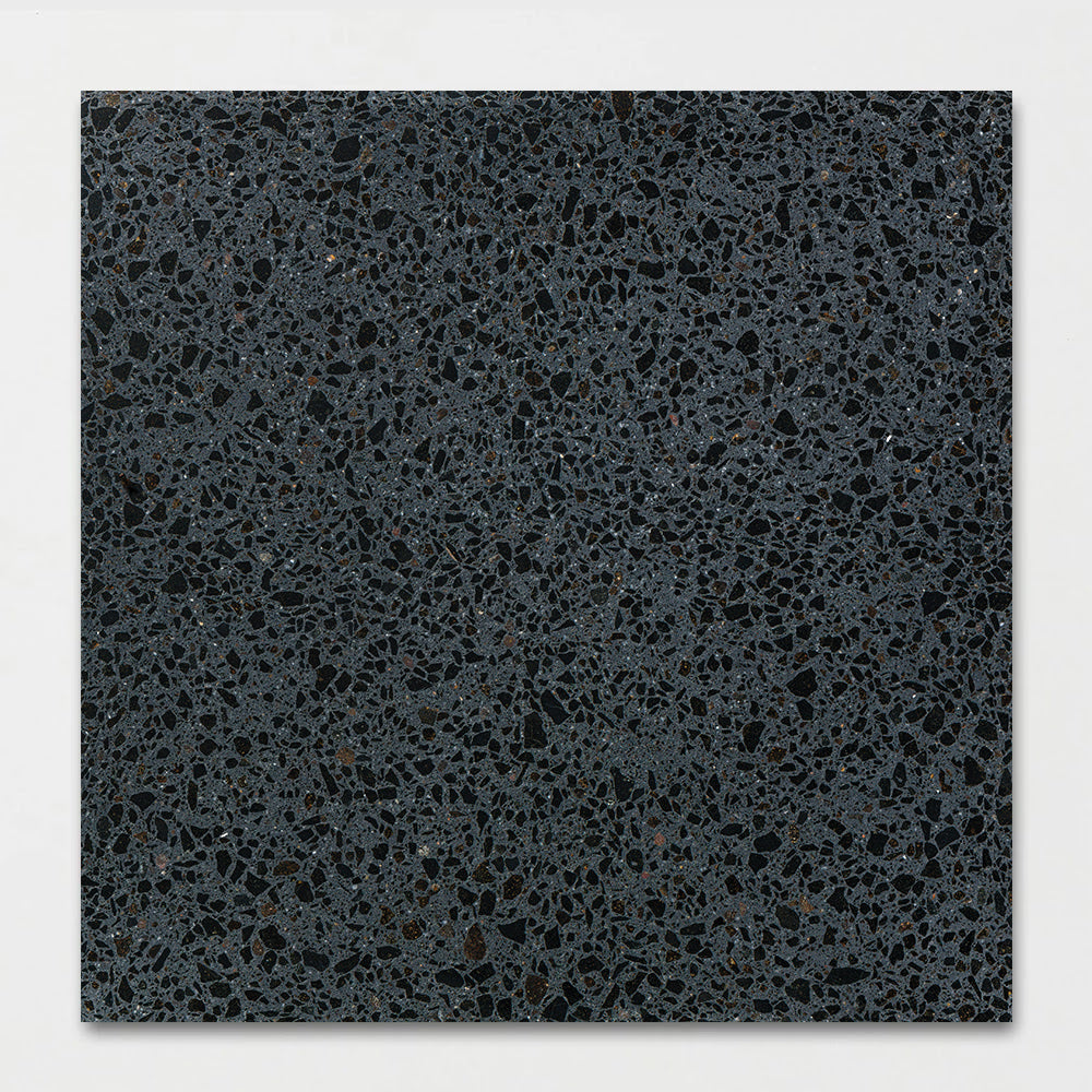 Black Honed Terrazzo Tile