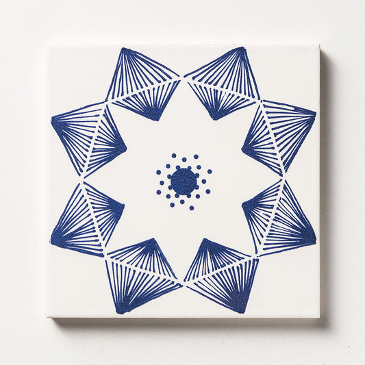 Blue Glossy Ceramic Tile