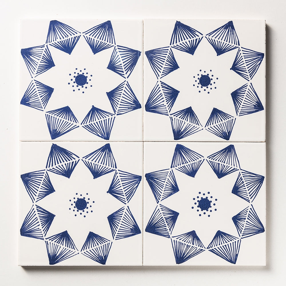 Blue Glossy Ceramic Tile