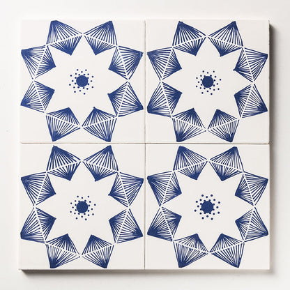 Blue Glossy Ceramic Tile
