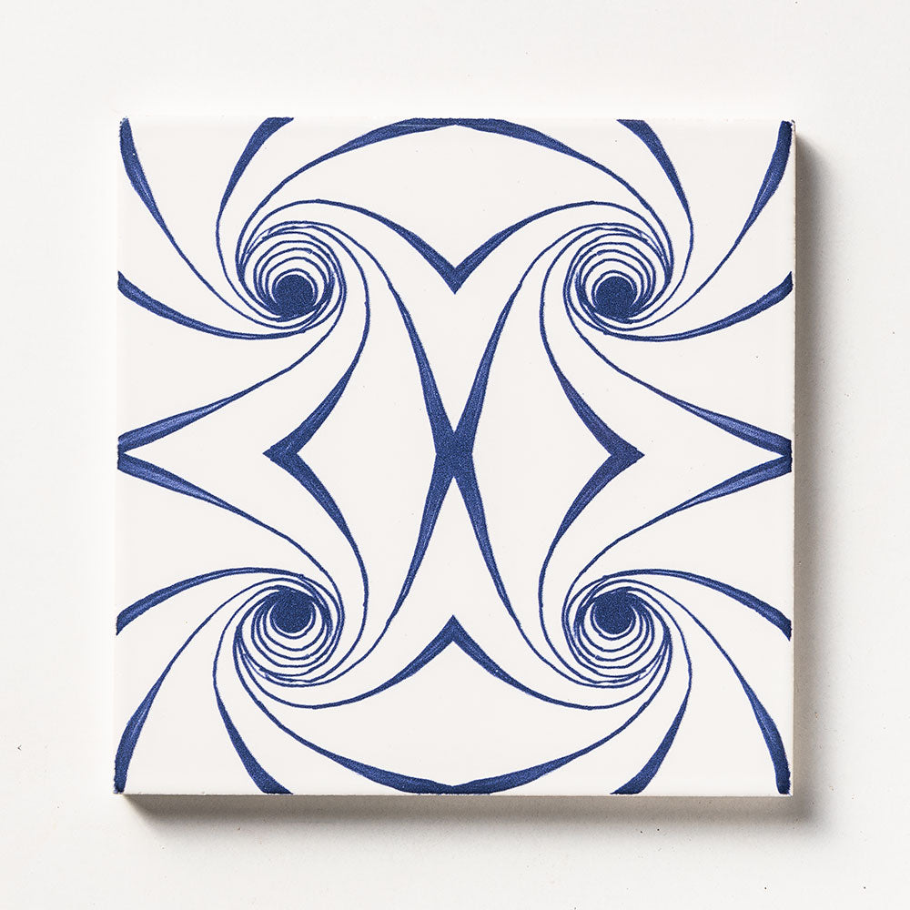 Blue Glossy Ceramic Tile
