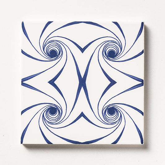 Blue Glossy Ceramic Tile