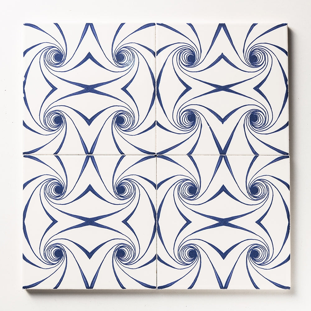 Blue Glossy Ceramic Tile