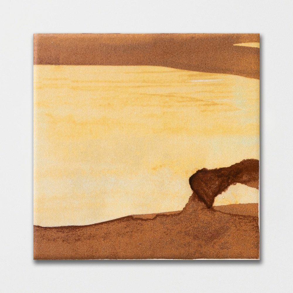 Flame Flower Matte Ceramic Tile