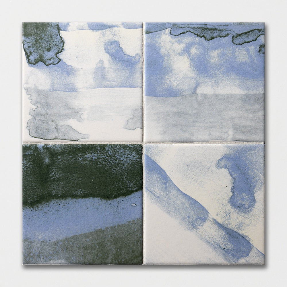 Mist Flower Matte Ceramic Tile