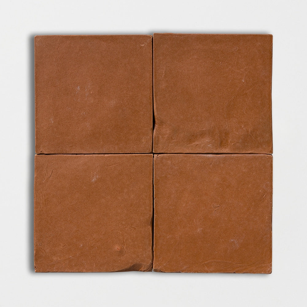 Handmade Glazed Terracotta Tile